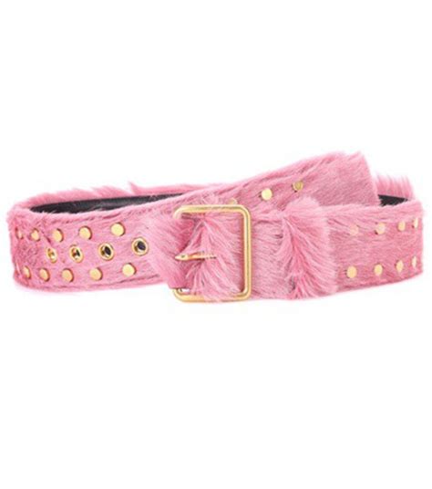 prada calf hair belt pink|prada waist bag.